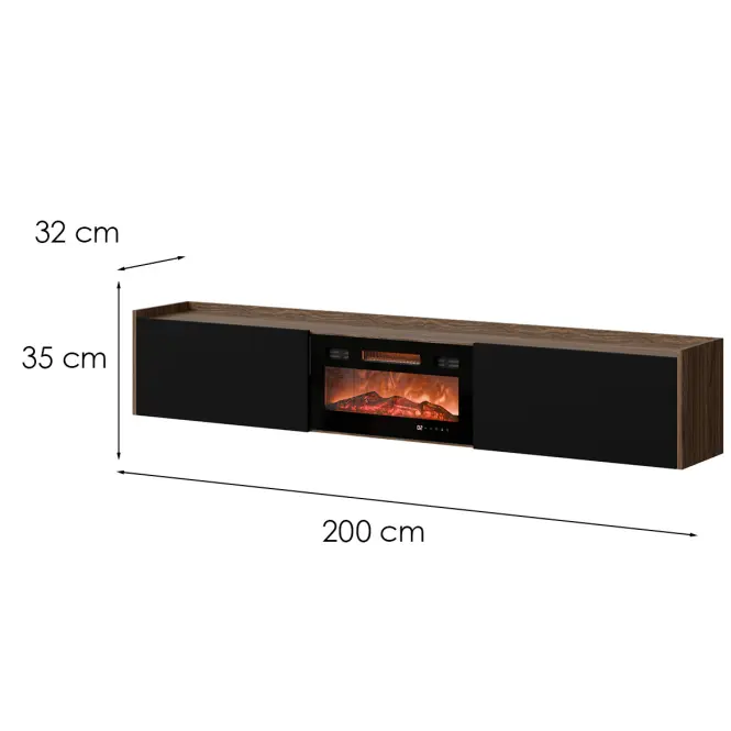 TV skrinka Arigato Ef orech/Čierna+ Krb Ef800040,2