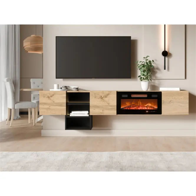 TV skrinka Teo Ef Wotan/Čierna + Krb Ef800040,4