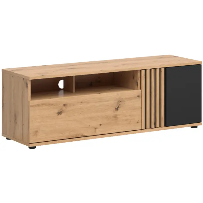 TV skrinka Vabres Artisan/Čierna  1d1s