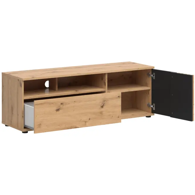 TV skrinka Vabres Artisan/Čierna  1d1s