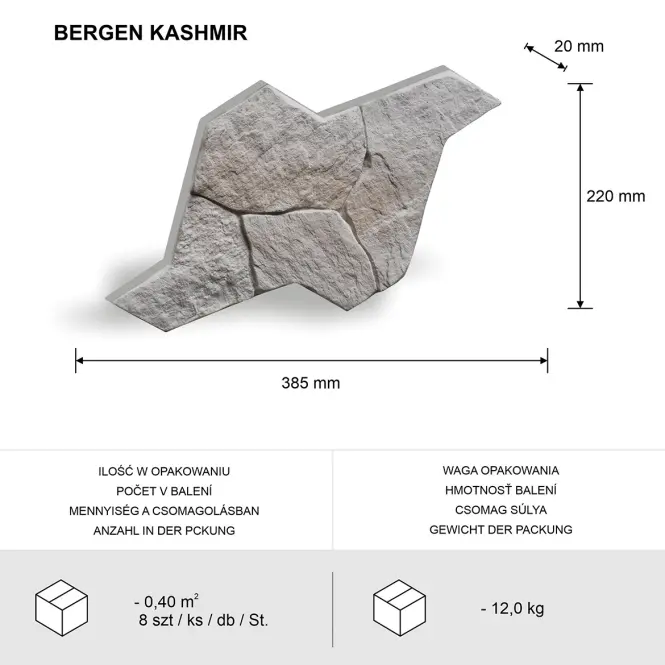 Betónový kameň Bergen kashmir,3