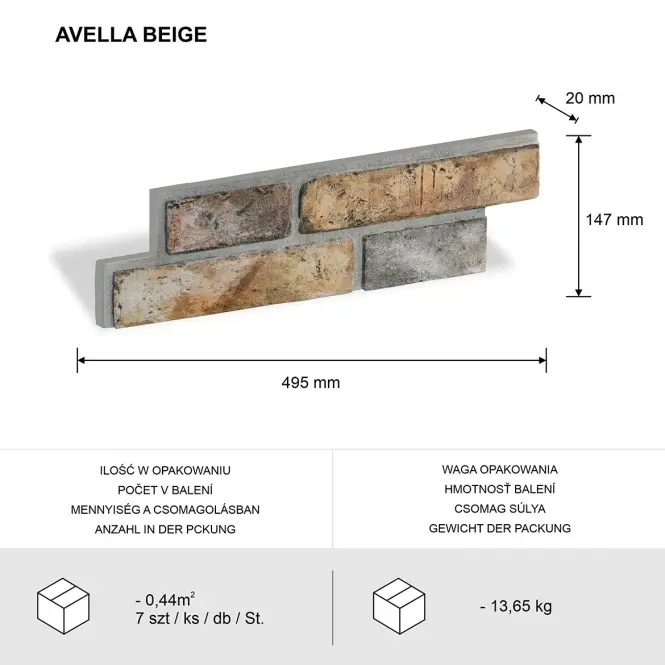 Betónový kameň Avella beige