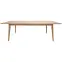 Rozkladací dubový stôl ST-80 160x90+2x40cm prírodný dub,4