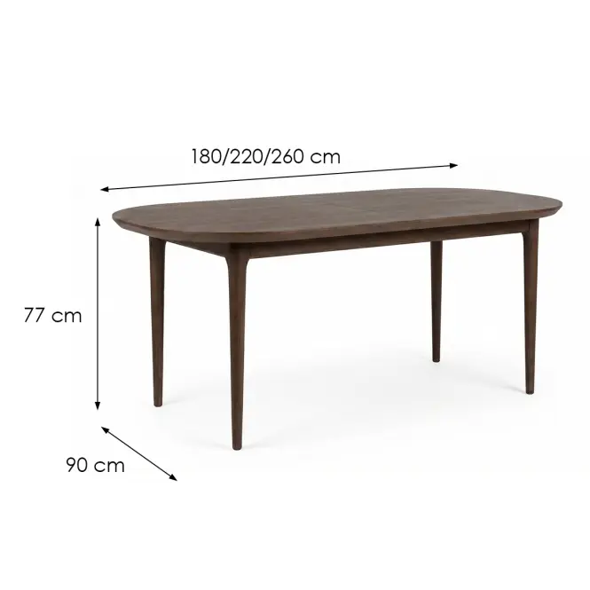 Rozkladací dubový stôl ST-85 180x90+2x40cm dub lagos,2