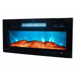 Elektrický krb Ef-800040 Rgb - Malý - Drevo – Čierna