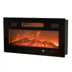 Elektrický krb Ef-800100 Rgb - Drevo – Čierna
