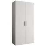 Skriňa Bari 1 100 biely/strieborný