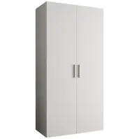 Skriňa Bari 1 100 biely/strieborný