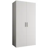 Skriňa Bari 1 100 biely/strieborný