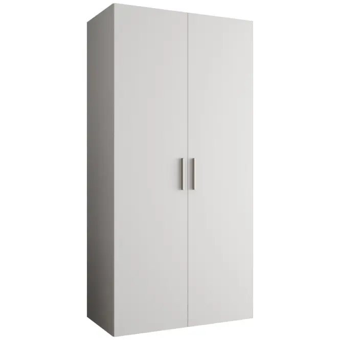Skriňa Bari 1 100 biely/strieborný