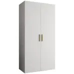 Skriňa Bari 1 100 biely/zlotý