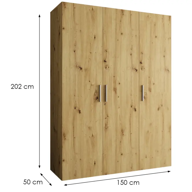 Skriňa Bari 1 150 artisan/strieborný
