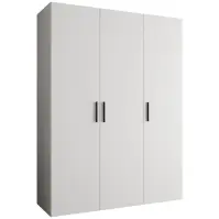 Skriňa Bari 1 150 biely/čierny