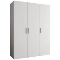 Skriňa Bari 1 150 biely/strieborný