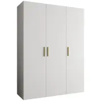 Skriňa Bari 1 150 biely/zlotý