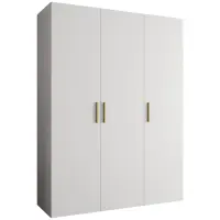 Skriňa Bari 1 150 biely/zlotý