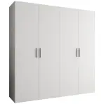 Skriňa Bari 1 200 biely/strieborný