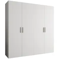 Skriňa Bari 1 200 biely/strieborný
