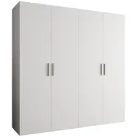 Skriňa Bari 1 200 biely/strieborný