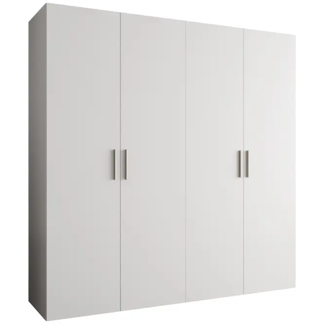 Skriňa Bari 1 200 biely/strieborný