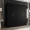 Skriňa Bari 1 200 čierny/zlotý,5