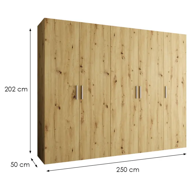 Skriňa Bari 1 250 artisan/strieborný,2