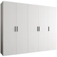 Skriňa Bari 1 250 biely/čierny