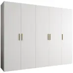 Skriňa Bari 1 250 biely/zlotý