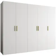 Skriňa Bari 1 250 biely/zlotý