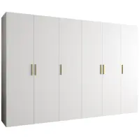 Skriňa Bari 1 300 biely/zlotý
