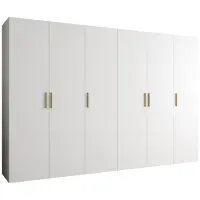Skriňa Bari 1 300 biely/zlotý