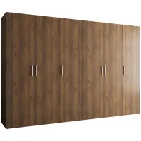 Skriňa Bari 1 300 orech/strieborný