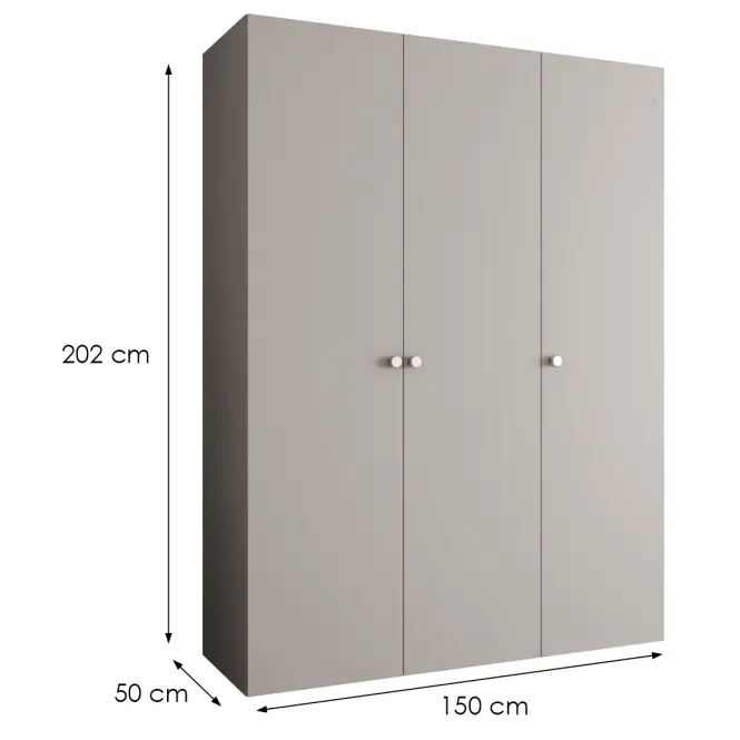 Skriňa Parma 1 150 kašmír/strieborný