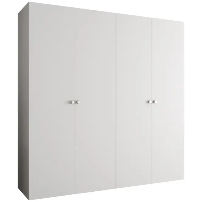 Skriňa Parma 1 200 biely/strieborný