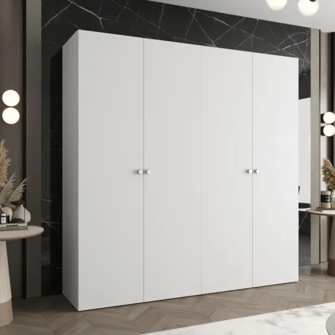 Skriňa Parma 1 200 biely/strieborný,5