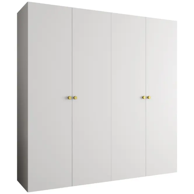 Skriňa Parma 1 200 biely/zlotý