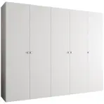 Skriňa Parma 1 250 biely/strieborný