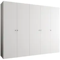 Skriňa Parma 1 250 biely/strieborný