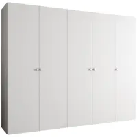 Skriňa Parma 1 250 biely/strieborný