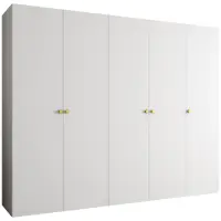 Skriňa Parma 1 250 biely/zlotý