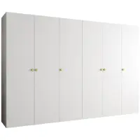 Skriňa Parma 1 300 biely/zlotý