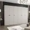 Skriňa Parma 1 300 kašmír/čierny,5