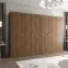 Skriňa Parma 1 300 orech/strieborný,5