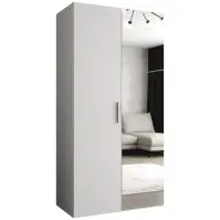 Skriňa Bari 2 100 biely/strieborný