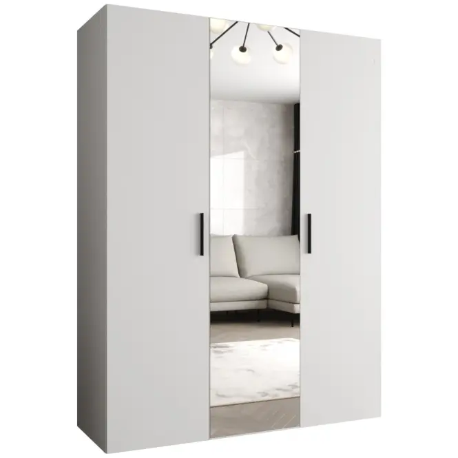 Skriňa Bari 2 150 biely/čierny