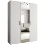 Skriňa Bari 2 150 biely/strieborný