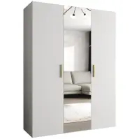 Skriňa Bari 2 150 biely/zlotý