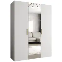 Skriňa Bari 2 150 biely/zlotý