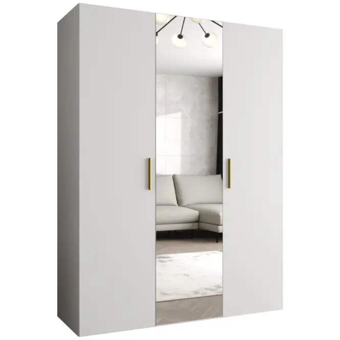 Skriňa Bari 2 150 biely/zlotý