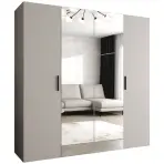 Skriňa Bari 2 200 kašmír/čierny